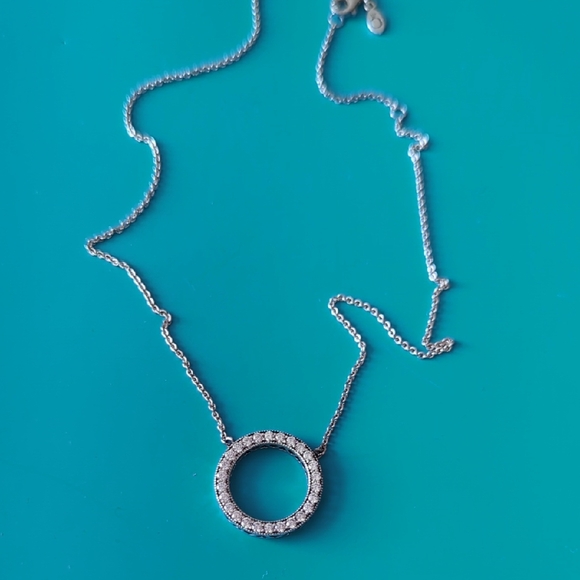 Pandora Jewelry - Pandora Silver Circle Pendant Necklace